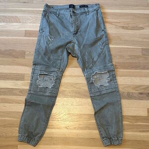 Cotton On Men's Distressed Joggers in Gray